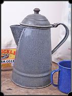 Image result for Antique Enamel Coffee Pot