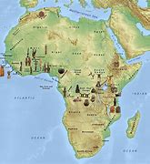 Image result for Map of Africa Labeled Physical Features