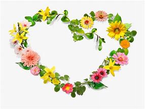 Image result for Flower Heart Wreath Clip Art