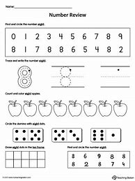 Image result for Number 8 Practice Worksheet