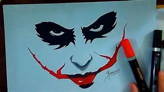 Image result for Joker Mask Drawing