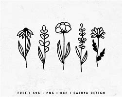 Image result for Hand Drawn Wildflower SVG