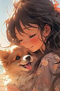 Image result for Anime Dog Love