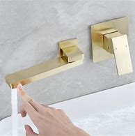 Image result for Wall Mount Single Handle Sink Faucet