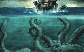 Image result for Sea Monster Drawn