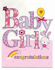 Image result for Free Printable New Baby Girl Card