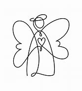 Image result for Angel Heart Drawing