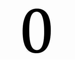 Image result for Black Bold Number 0