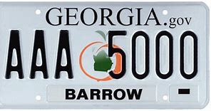 Image result for GA License Plate Drawing