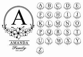 Image result for Monogram Letter Fonts Alphabet