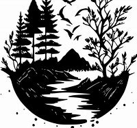 Image result for Black and White Nature Background Clip Art