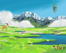 Image result for Ghibli Landscape