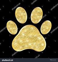 Image result for Gold Paw Print No Background