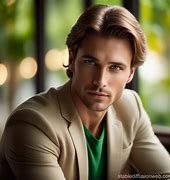 Image result for Man with Dark Hair Green Eyes