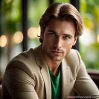 Image result for Man with Bronze Skin and Green Eyes