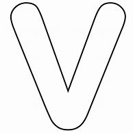 Image result for Letter V Outline