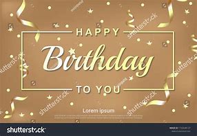 Image result for Happy Birthday Gold Frame