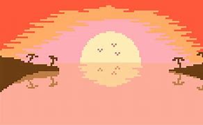 Image result for Pixel Art Retro Sunset