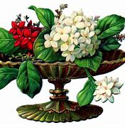 Image result for Victorian Flower Basket Clip Art