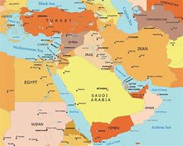 Image result for Middle East Map UAE