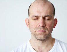 Image result for Bald Man Eyes Closed Looking Up