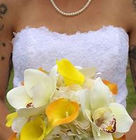 Image result for Calla Lily and Orchid Bouquet