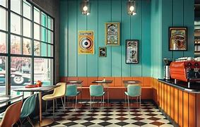 Image result for Retro 59s Coffee Shop