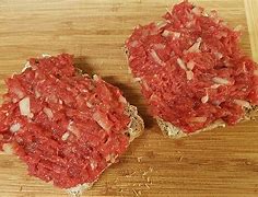 Image result for Beef Tartare with Butter and Toast