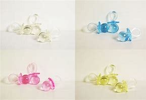 Image result for Plastic Pacifiers for Baby Shower