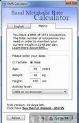 Image result for Metabolic Rate Calculator