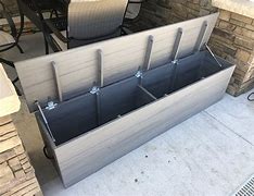 Image result for Outdoor Wood Storage Bench