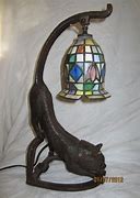 Image result for Stained Glass Cat Lamp