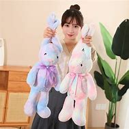 Image result for rainbow rabbit plush