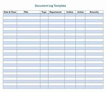 Image result for Document Log Template Excel