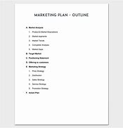 Image result for Marketing Plan Outline