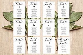 Image result for Place Cards for Table Seating Template