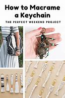 Image result for How to Do a Macrame Keychain