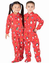 Image result for Christmas Footed Pajamas