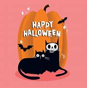 Image result for Hallowen Cat Pumpkin