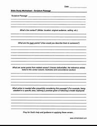 Image result for Free Bible Study Sheets Printable