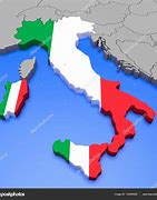 Image result for 3D Map for Italy