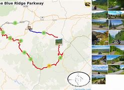 Image result for Blue Ridge Parkway Highlighted Route Map