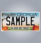 Image result for GA License Plate Drawing