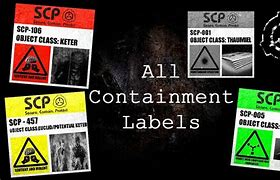 Image result for SCP Class Labels