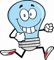 Image result for Blue Light Bulb Cartoon