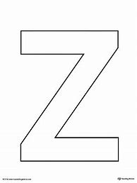 Image result for Letter Z Template