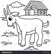 Image result for Colouring Cartoon Goat