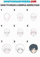 Image result for Anime Basic Face Outline