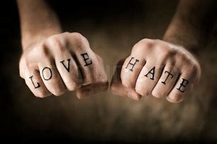 Image result for Love and Hate