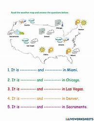 Image result for Weather Map Worksheet